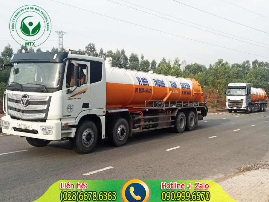 Quy tr&igrave;nh cung cấp dịch vụ cho thu&ecirc; xe bồn h&uacute;t chất thải