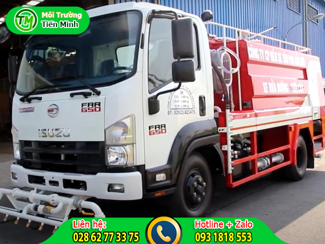 Cho thuê xe tưới nước rửa đường uy tín