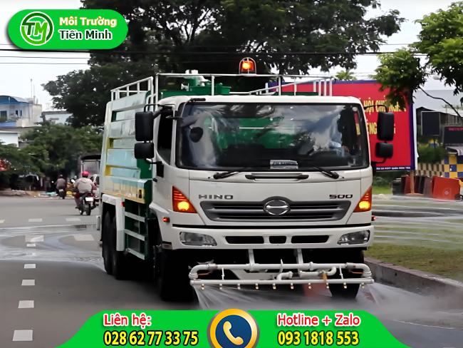 Cho thu&ecirc; xe bồn chở nước tưới c&acirc;y chất lượng cao