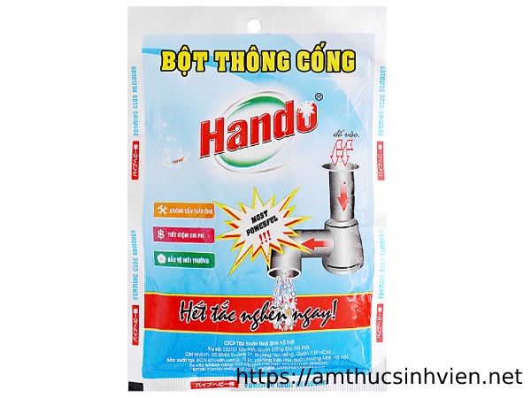 hướng dẫn sử dụng bột th&ocirc;ng cống Hando